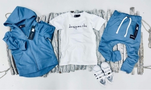 Bluza Bawełniana Baby Blue / Despacito