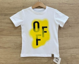 Koszulka z krótkim rękawem  OFF/ Żółty MIMI 