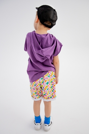 T-shirt kaptur Basic Purple/ NUNU