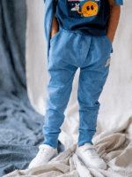 Spodnie Dekatyzowane Vintage Baby Blue NUNU - obrazek 2