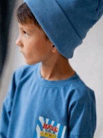 Czapka z Kominem Vintage Baby Blue NUNU - obrazek 4