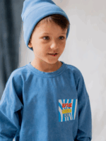 Czapka z Kominem Vintage Baby Blue NUNU