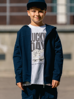 Bluza rozpinana  Granatowa ALL FOR KIDS - obrazek 2