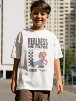 T-shirt smietankowy  ALL FOR KIDS - obrazek 3