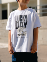 T-shirt Biały  ALL FOR KIDS - obrazek 2