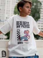 T-shirt smietankowy  ALL FOR KIDS