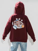 Bluza rozpinana  Bordowa ALL FOR KIDS