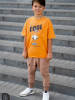 T-shirt Pomarańczowy  ALL FOR KIDS - obrazek 3