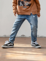 Spodnie Joggery Jeansowe Niebieskie MASHMNIE