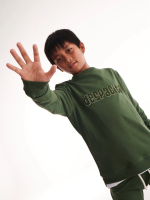 Bluza Bawełniana bez Kaptura Khaki DESPACITO