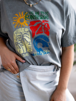 T-shirt Washed Sun Mint YOUR STORE - obrazek 2