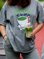 T-shirt Washed Matcha YOUR STORE - obrazek 2