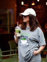 T-shirt Washed Matcha YOUR STORE - obrazek 3