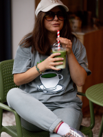 T-shirt Washed Matcha YOUR STORE