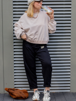 Spodnie Dresowe Mom Fit Black YOUR STORE