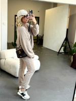 Bluza Oversize Melanż Beż bez kaptura YOUR STORE - obrazek 3