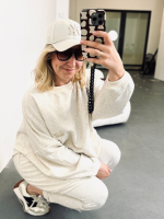 Bluza Oversize Melanż Beż bez kaptura YOUR STORE