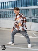 Spodnie Jeans Grafit ALL FOR KIDS - obrazek 2