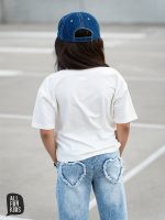 T-shirt śmietankowy Lovers Club  ALL FOR KIDS - obrazek 3