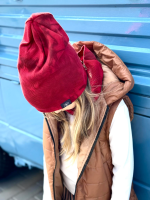 Czapka z Kominem Tie Dye RED NUNU