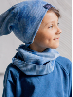 Czapka z Kominem Tie Dye BABY BLUE NUNU - obrazek 3