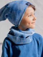 Czapka z Kominem Tie Dye BABY BLUE NUNU - obrazek 4