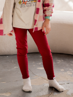 Legginsy z prążka R.I.B Burgund FUNKIDS