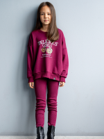 Bluza Fuksja Delicious Girls ALL FOR KIDS - obrazek 3