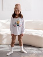 Legginsy z prążka R.I.B Camel FUNKIDS - obrazek 2