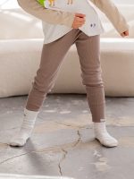 Legginsy z prążka R.I.B Latte FUNKIDS