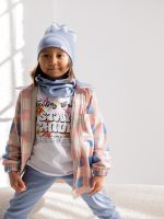 Longsleeve  Ecru/blue Stay Chill  FUNKIDS - obrazek 4