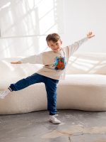 Spodnie Dresowe Dark Blue FUNKIDS - obrazek 3