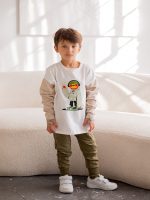 Spodnie Joggery Khaki FUNKIDS - obrazek 4