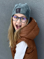 Czapka z Kominem Tie Dye SEA GREEN NUNU - obrazek 4