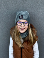 Czapka z Kominem Tie Dye SEA GREEN NUNU
