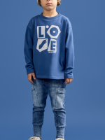 Spodnie Jeans Niebieskie Loose Bluzz - obrazek 2