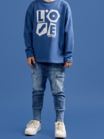 Spodnie Jeans Niebieskie Loose Bluzz - obrazek 3