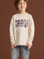 Longsleeve Beżowy LOOSE BLUZZ