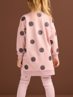 Tunika Różowa w grochy LOOSE BLUZZ - obrazek 3