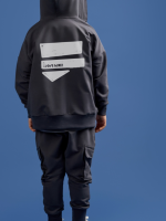Bluza rozpinana Grafitowa LOOSE BLUZZ - obrazek 4
