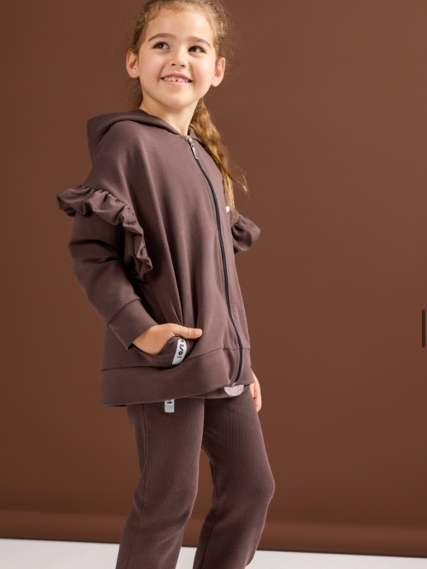 Untitled design 87 Bluza rozpinana z falbanką LOOSE BLUZZ - obrazek 3