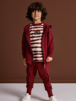 Bluza rozpinana Bordowa LOOSE BLUZZ