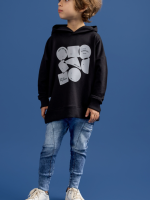 Bluza z kapturem Czarna LOOSE BLUZZ