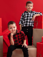 Koszula w czerwoną kratę MIMI - obrazek 2