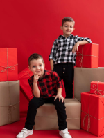 Koszula w czerwoną kratę MIMI - obrazek 3