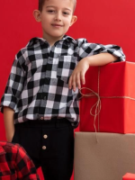 Koszula w czarną kratę MIMI