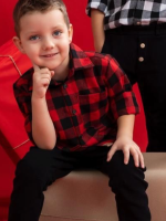 Koszula w czerwoną kratę MIMI